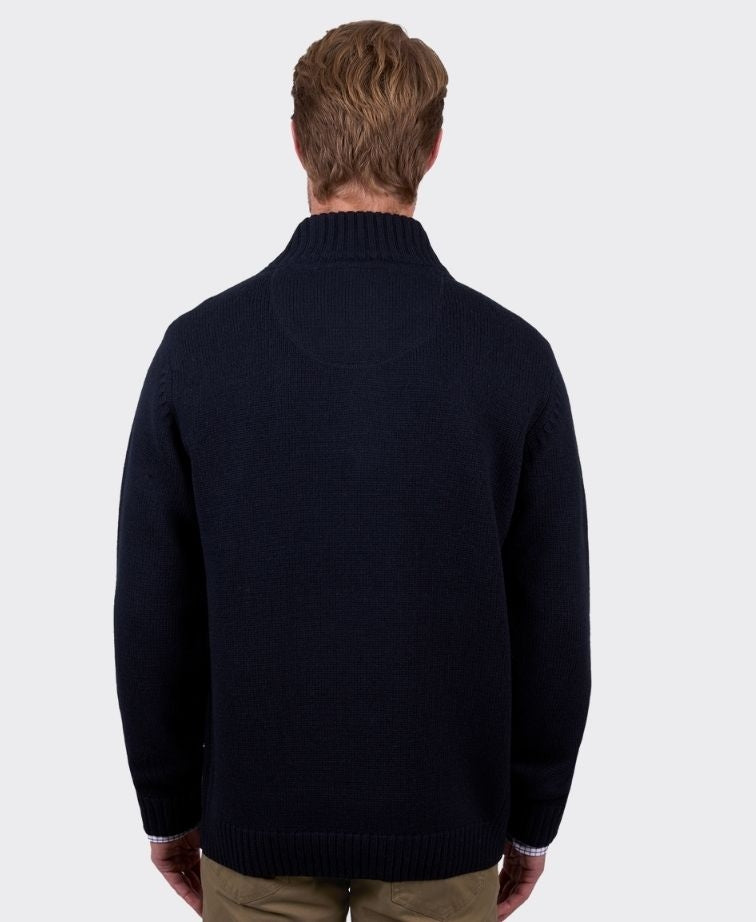Thomas Cook Jumper Mason 1/4 Zip - Navy