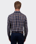 Thomas Cook Shirt L/S Dylan - Navy/Tan