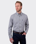 Thomas Cook Shirt L/S Lyle - Navy/Green