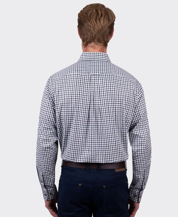 Thomas Cook Shirt L/S Lyle - Navy/Green