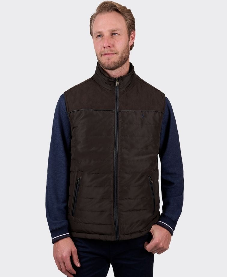 Thomas Cook Vest Nathan Reversible - Dark Brown/Navy