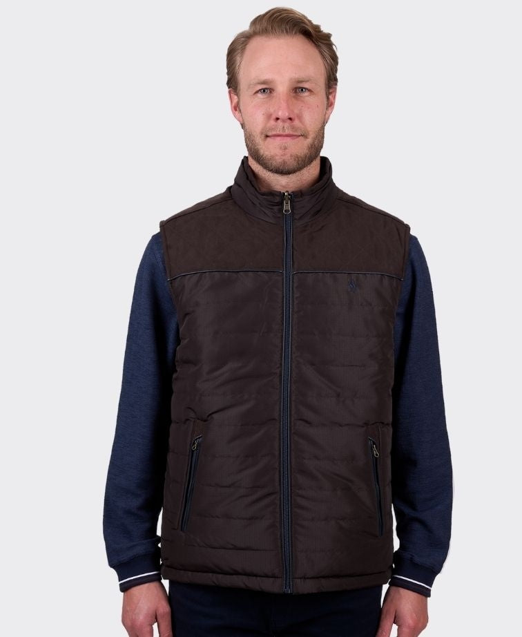 Thomas Cook Vest Nathan Reversible - Dark Brown/Navy