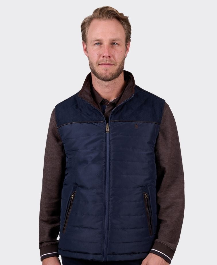 Thomas Cook Vest Nathan Reversible - Dark Brown/Navy