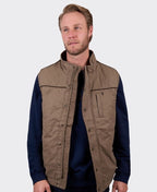 Thomas Cook Vest Stan Faux Oilskin - Camel