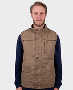 Thomas Cook Vest Stan Faux Oilskin - Camel