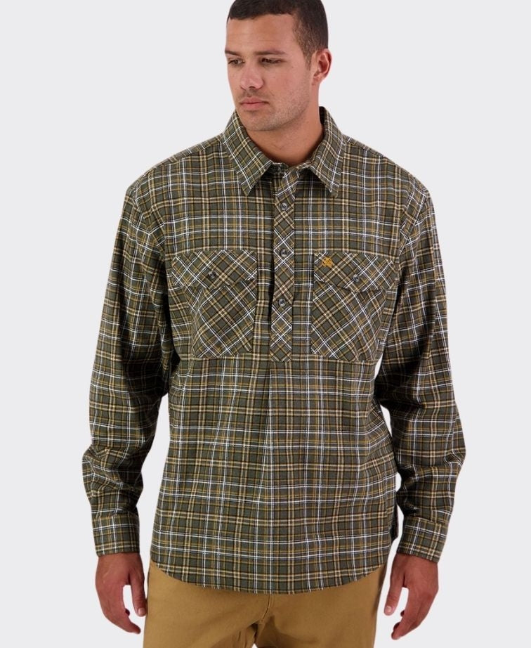 Swanndri Egmont Shirt - Bronze Pine