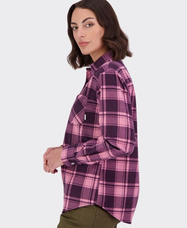 Swanndri Womens Egmont Shirt - Grape