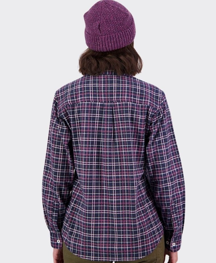 Swanndri Womens Egmont Shirt - Pink Navy