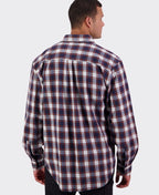 Swanndri Barn Yarn Dye Shirt - Navy/Copper