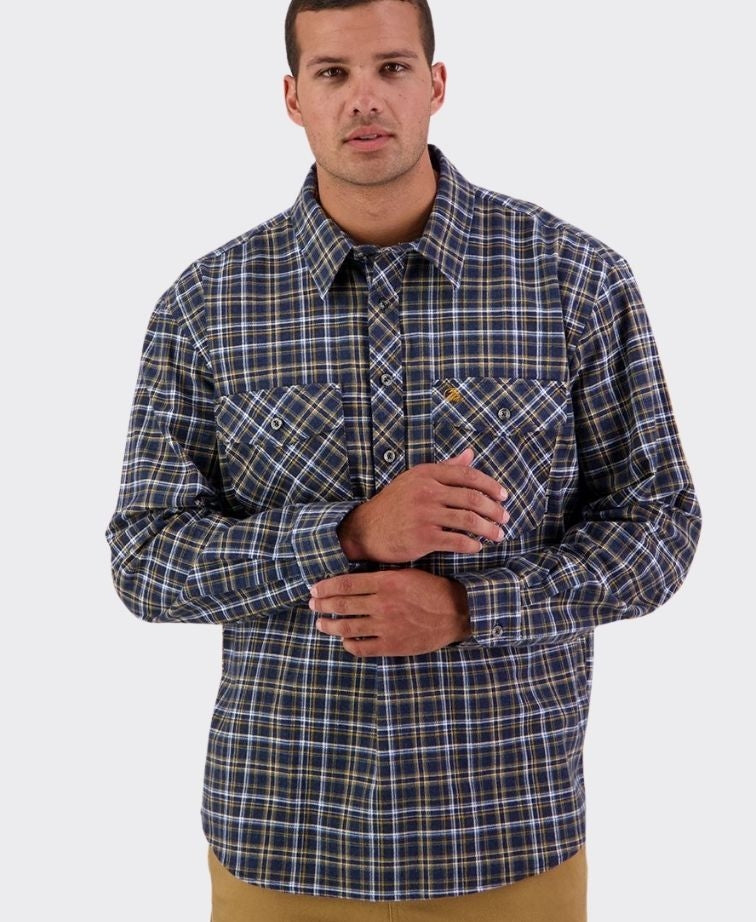 Swanndri Egmont Shirt - Bronze Navy