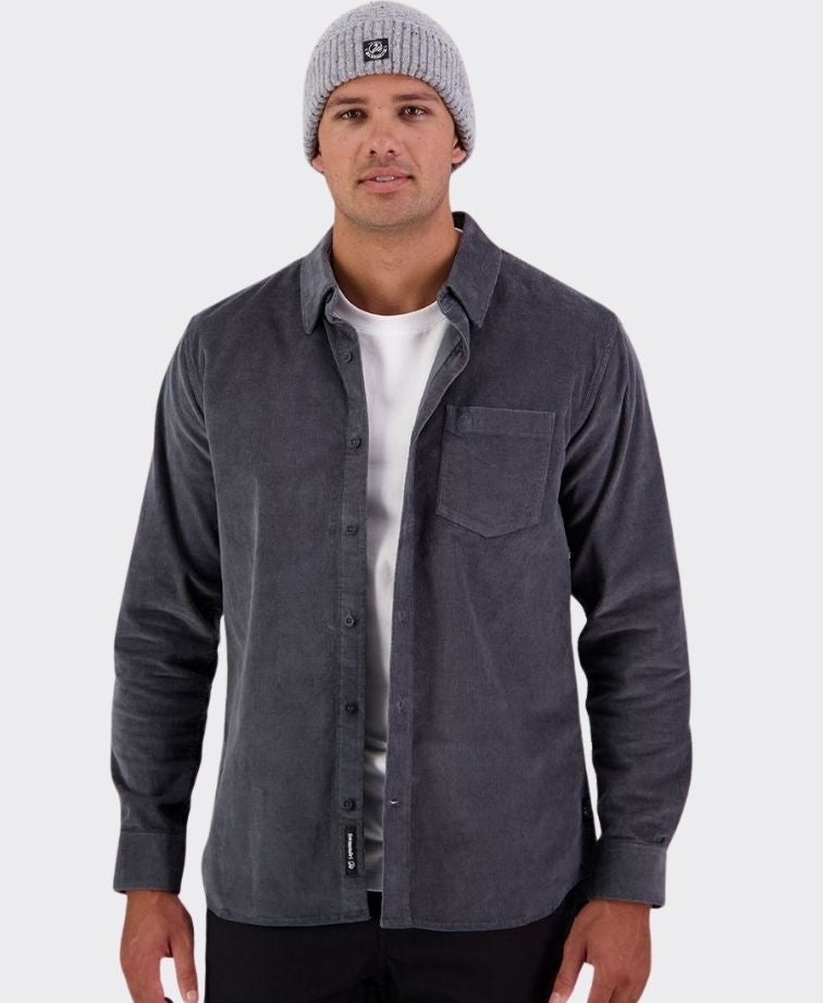 Swanndri Ranfurly Corduroy Shirt - Dk Shadow