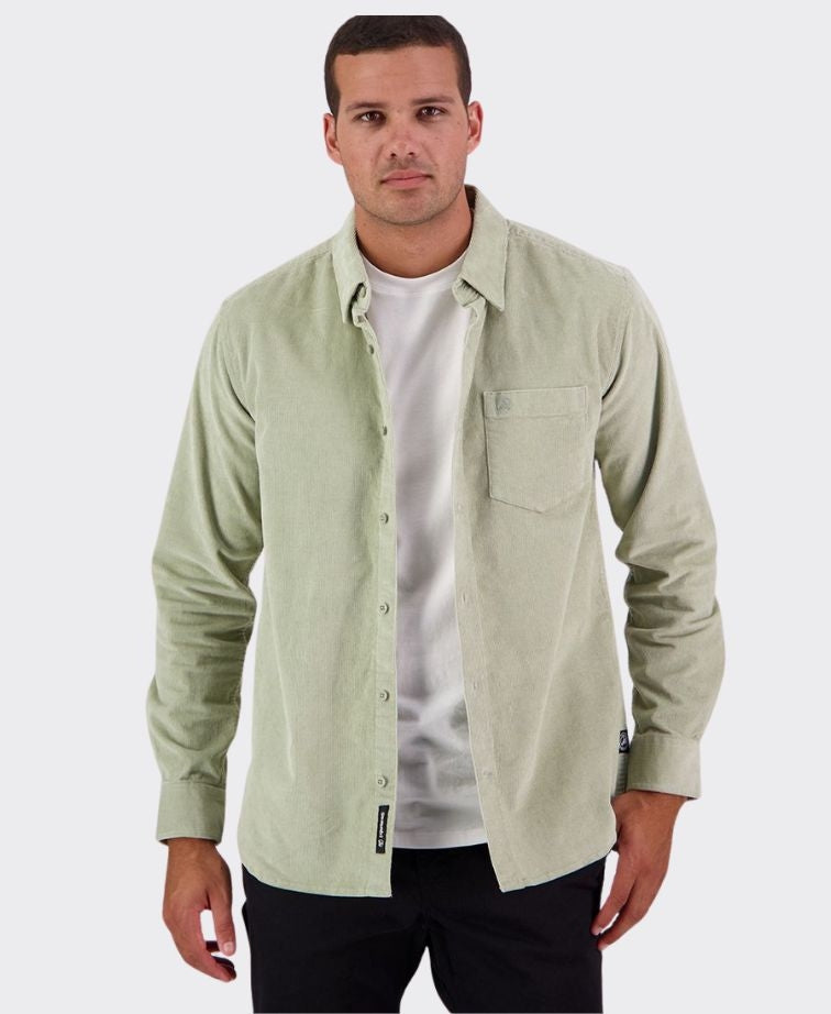 Swanndri Ranfurly Corduroy Shirt - Horizon Grey