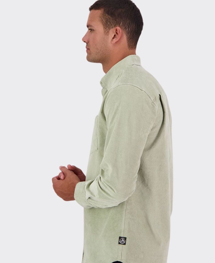 Swanndri Ranfurly Corduroy Shirt - Horizon Grey
