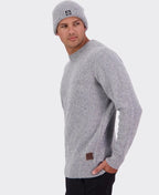 Swanndri Sentry Hill Knit Crew - Grey Marle