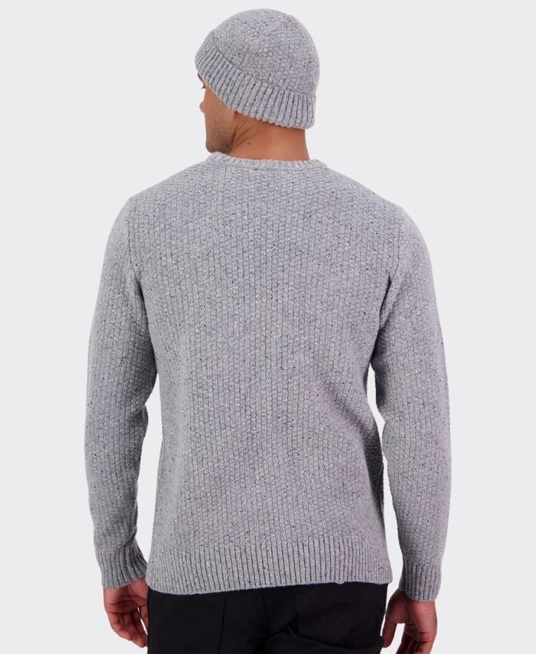 Swanndri Sentry Hill Knit Crew - Grey Marle