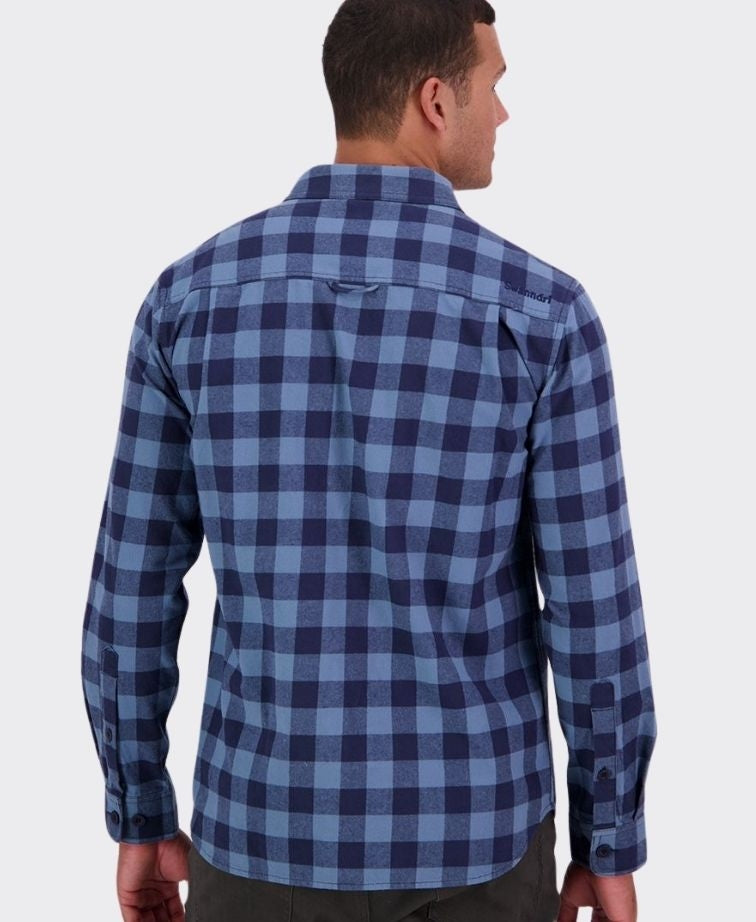 Swanndri Taranaki Tailor Shirt - Oceanview/Navy