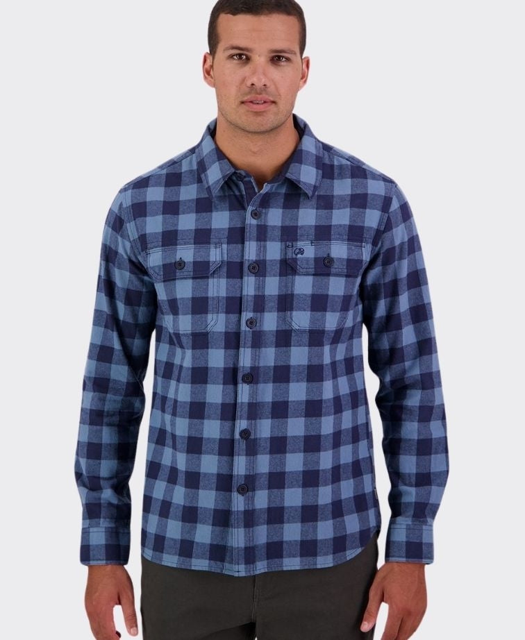 Swanndri Taranaki Tailor Shirt - Oceanview/Navy
