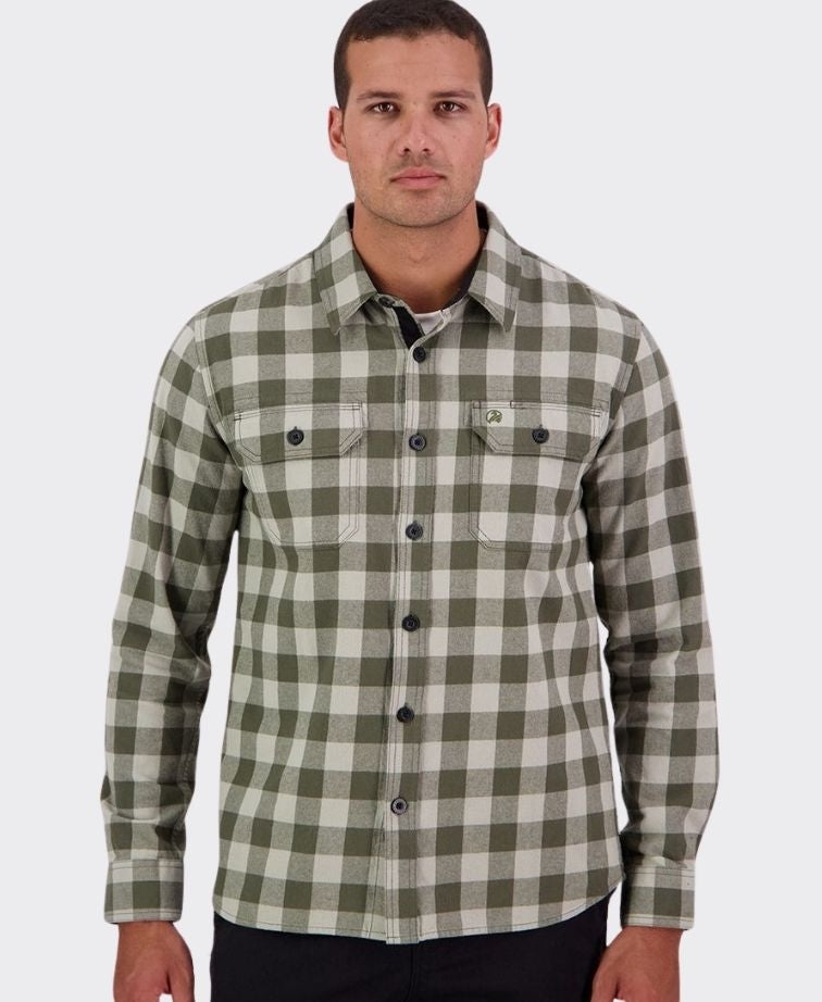 Swanndri Taranaki Tailor Shirt - Grey/Olive