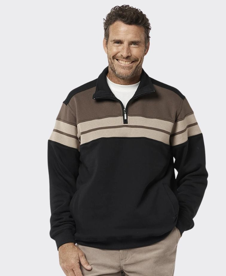 Breakaway Henrich Snowy Mt Fleece Half Zip - Black