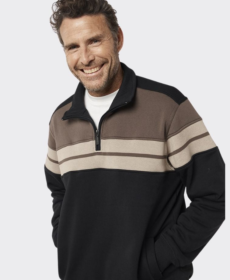 Breakaway Henrich Snowy Mt Fleece Half Zip - Black