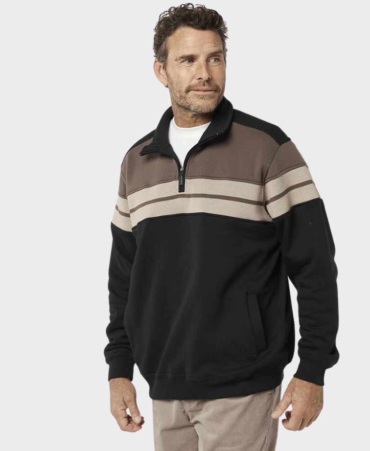 Breakaway Henrich Snowy Mt Fleece Half Zip - Black