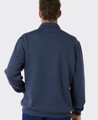 Breakaway Karl Snowy Mt Fleece Half Zip - Denim Marle