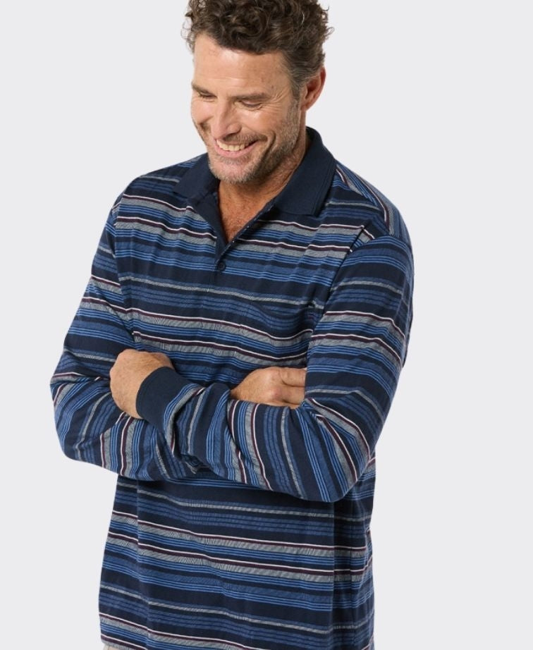 Breakaway Polo L/S Thorne Kinnersly - Ink