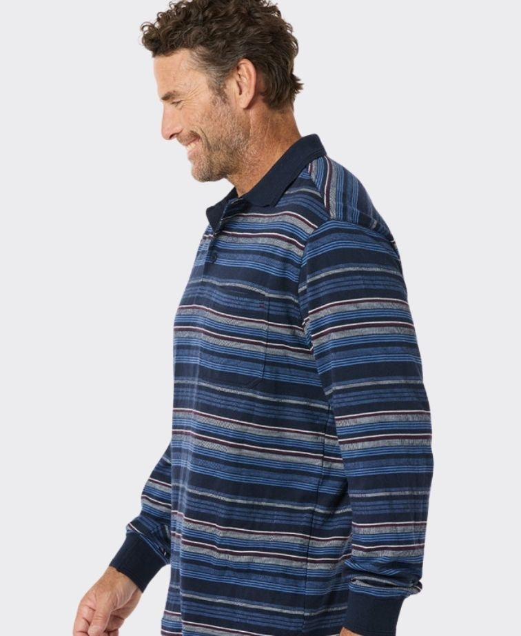Breakaway Polo L/S Thorne Kinnersly - Ink