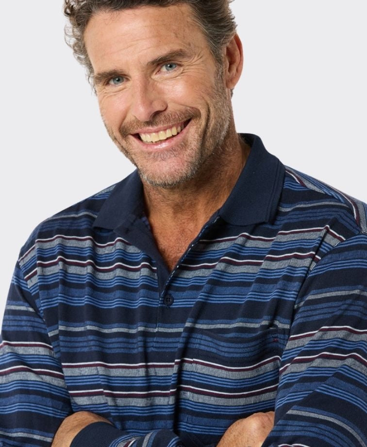 Breakaway Polo L/S Thorne Kinnersly - Ink