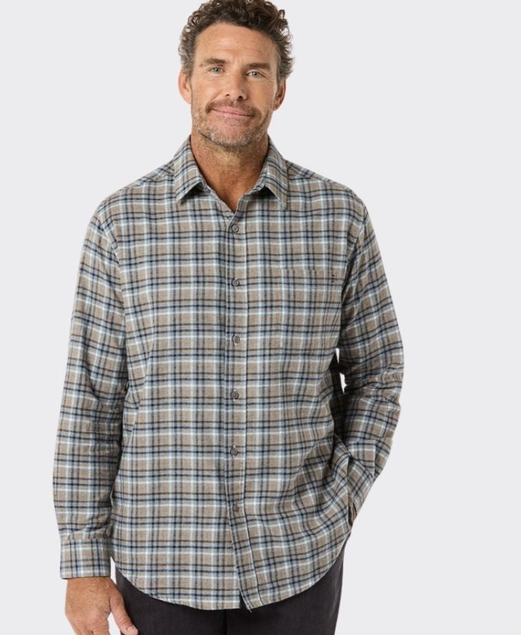 Breakaway Shirt Brennan Cotton Brushed - Marble Marle