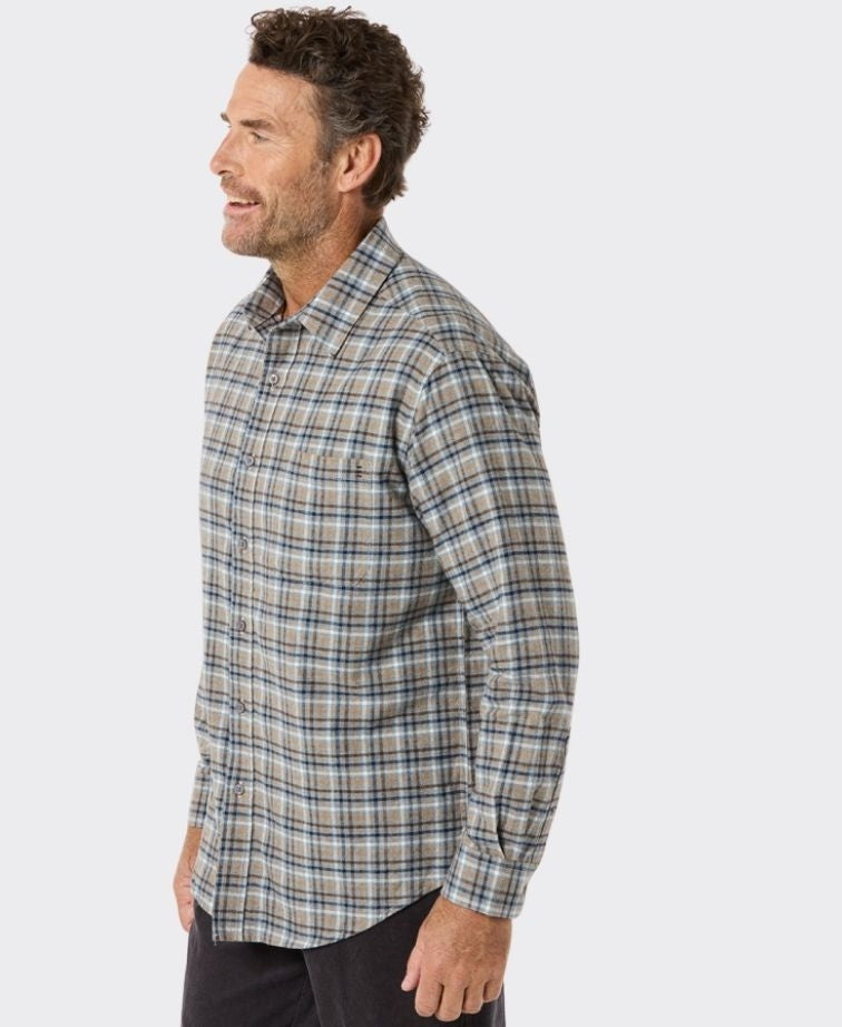 Breakaway Shirt Brennan Cotton Brushed - Marble Marle