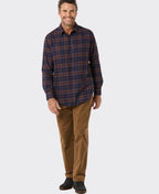 Breakaway Shirt Quinlan Cotton Brushed - Ink