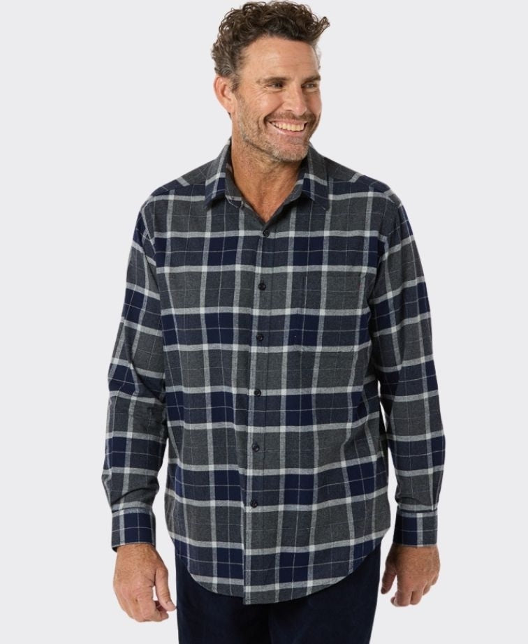 Breakaway Shirt Stratton Cotton Brushed - Ink