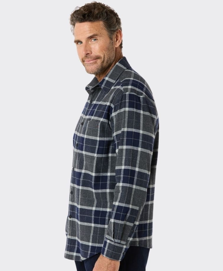Breakaway Shirt Stratton Cotton Brushed - Ink