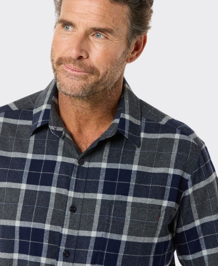 Breakaway Shirt Stratton Cotton Brushed - Ink