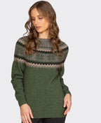 Noble Wilde Womens Norwdarn Sweater - Jungle Base