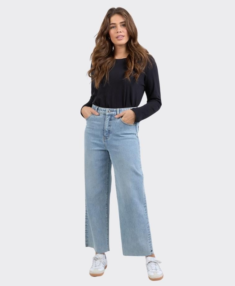 Elm Jean Sylvie Wide Leg - Light Blue