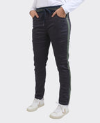 Elm Pant Margo Jogger Side Stripe - Navy/Khaki