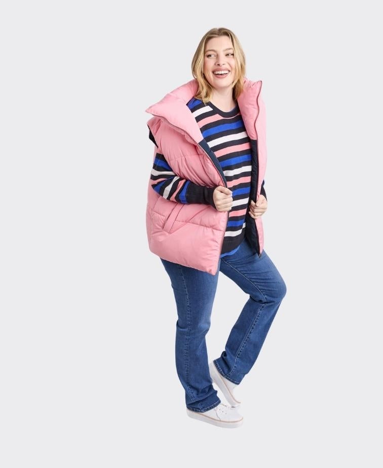 Elm Vest Kit Puffer Reversible - Charm Pink
