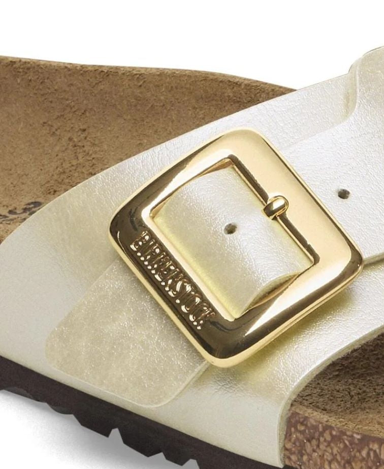 Birkenstock Catalina Cushion Buckle Graceful Pearl White Regular - Pearl White