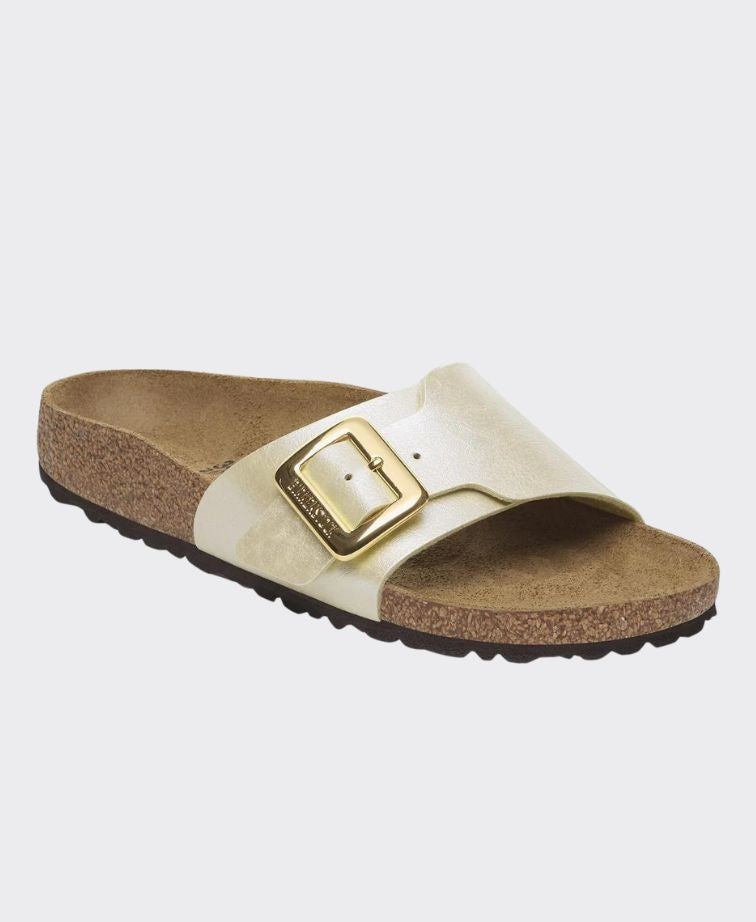 Birkenstock Catalina Cushion Buckle Graceful Pearl White Regular - Pearl White
