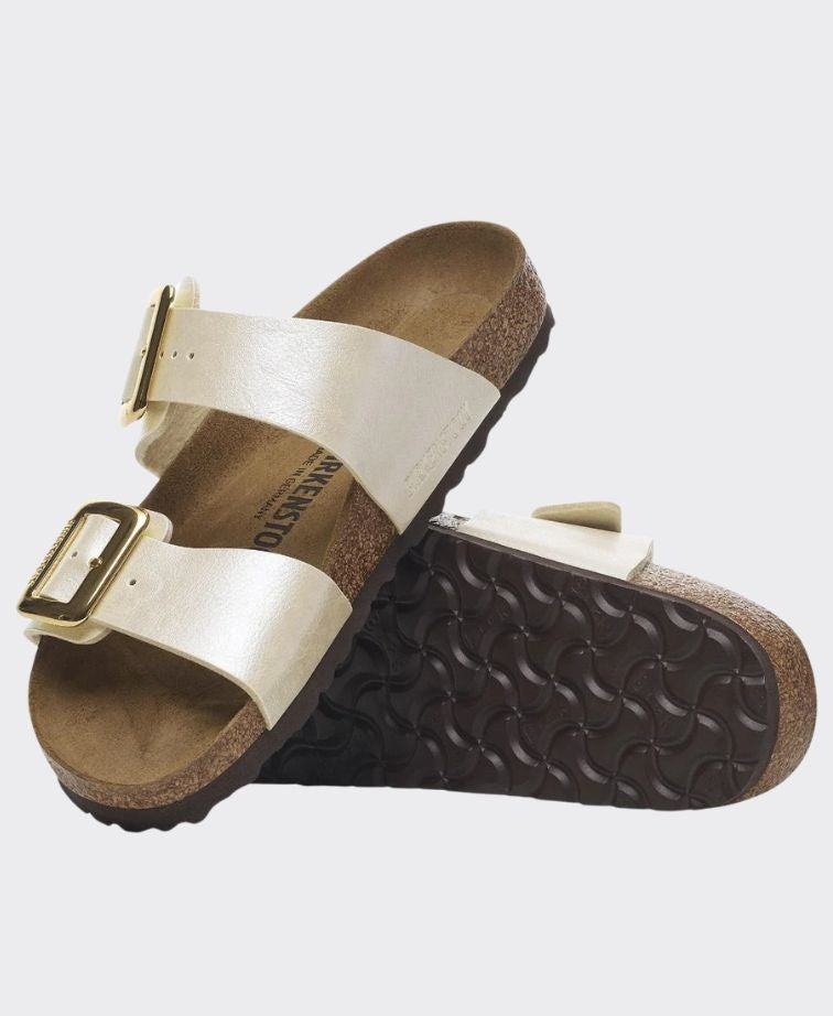 Birkenstock Sydney Cushion Buckle Graceful Pearl White Regular - Pearl White