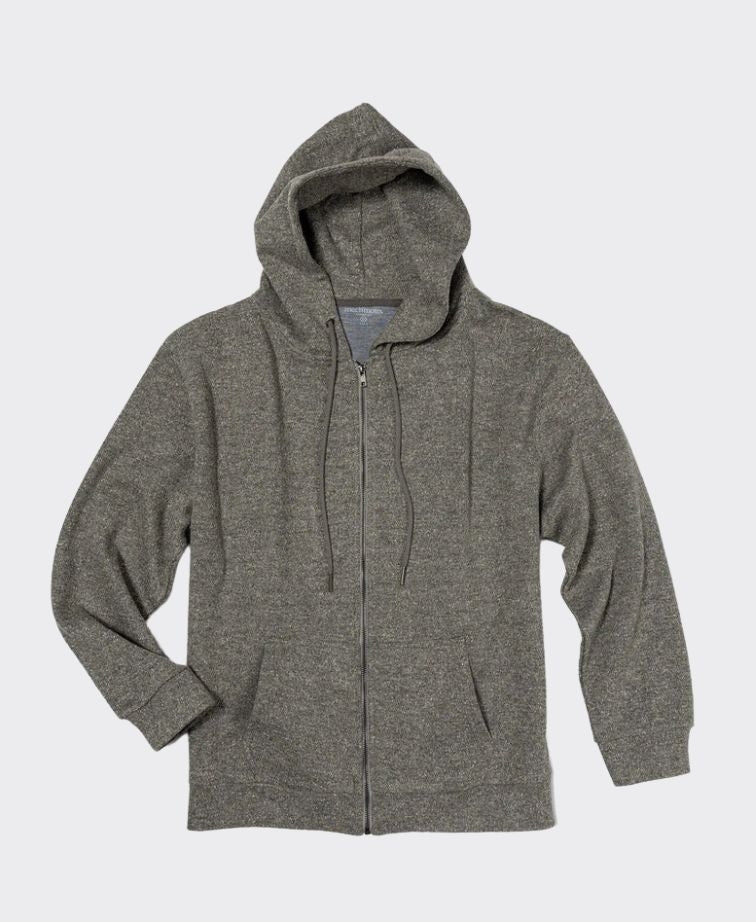 Mechmoto Top Hooded Zip Front - Grey Marle