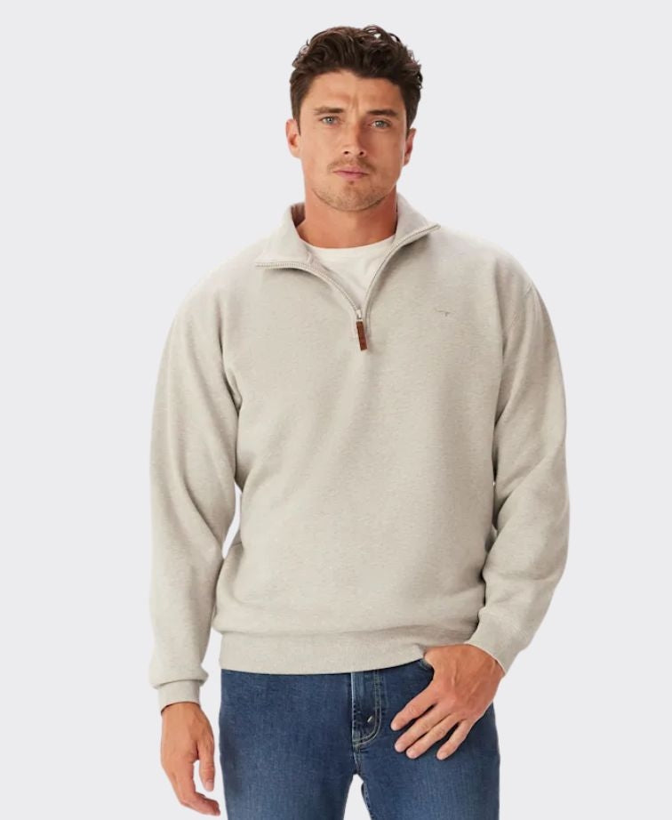 RMW Mulyungarie 1/4 Zip Sweatshirt - Grey Marle
