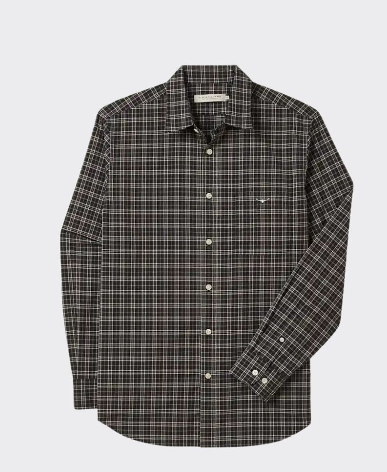 RMW Regular Poplin Check Shirt - Black/White