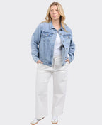 Elm Jacket Becca Denim - Light Blue Wash