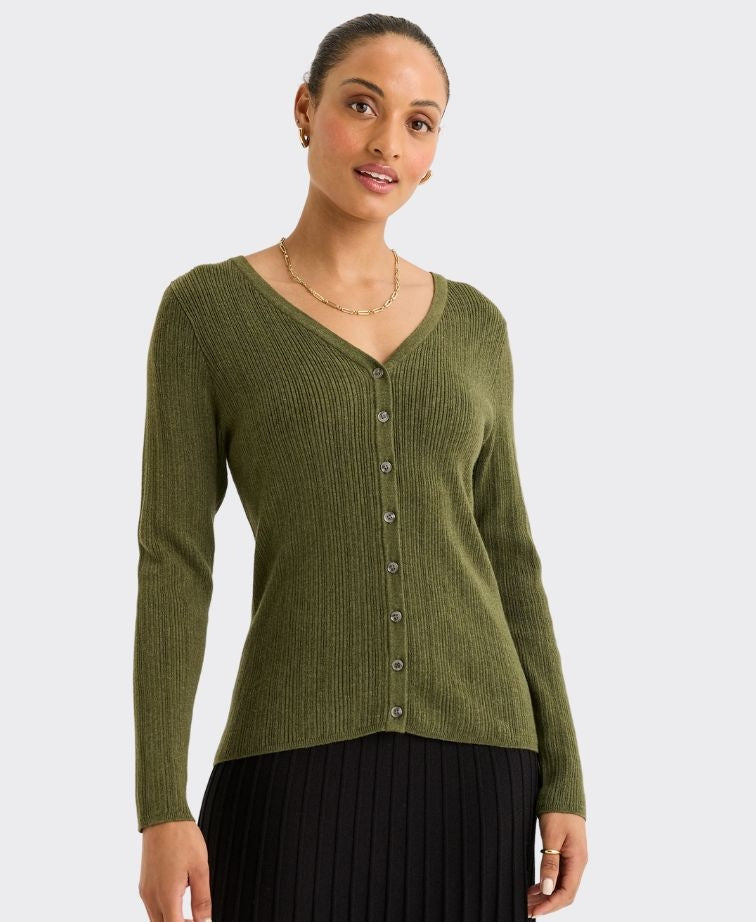Yarra Trail Cardi Mica - Khaki