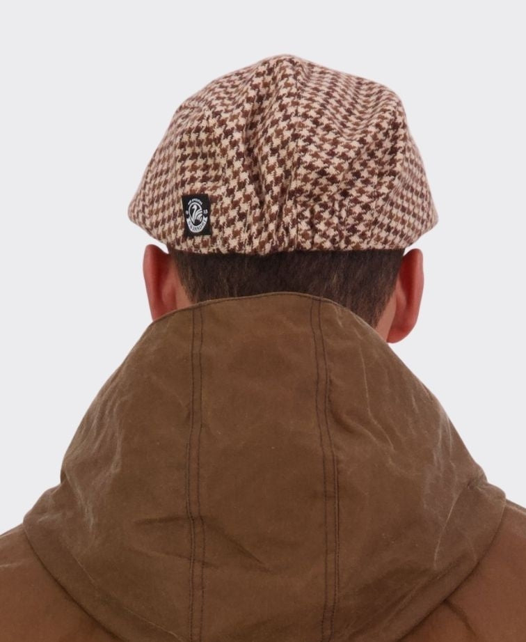 Swanndri Bristol Flat Cap - Coffee H/stooth