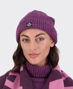 Swanndri South Rd Waffle Beanie - Dark Plum