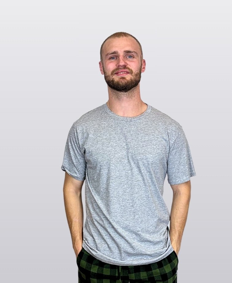 Cloke Mens Outline Tee - Grey Marle